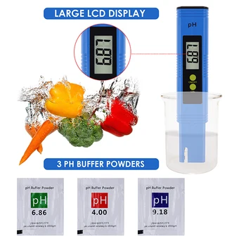 Pentype pH-Meter za 0,01 pH Natančnost Tekočina, sredstvo za uravnavanje Kislosti Tester za Akvarij, Spa, Laboratorij, Vodo v gospodinjstvih