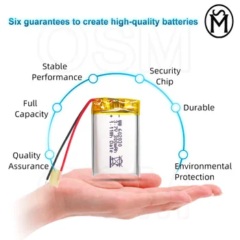 OSM1or2or4 Akumulatorske Baterije, Model 602030 300-mah dolgotrajno 500times primerna za Elektronske izdelke in Digitalnih izdelkov