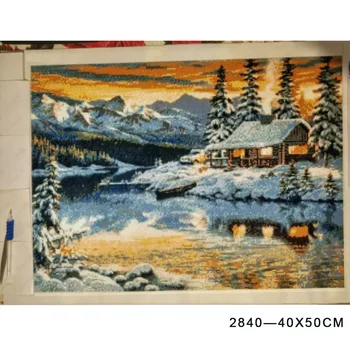 Evershine Diamond Slikarstvo Pozimi Navzkrižno Šiv Krajine Diamond Vezenje Sneg Nosorogovo Mozaik Celotno Postavitev Home Decor Art