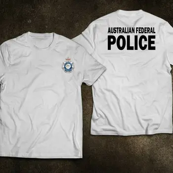 NOVO Avstralija Avstralska Zvezna Policija AFP Posebne Sile Ekipa Moški T-Shirt Kratek Priložnostne Bombaža moške oblačila