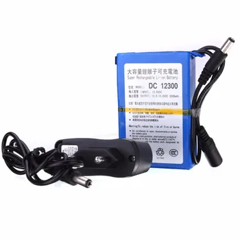 GTF 3000mAh Litij-Ionska Baterija za Polnjenje z Visoko Zmogljivostjo AC Polnilnik EU/ZDA Svečke Baterije za ponovno Polnjenje Za CCTV Kamere