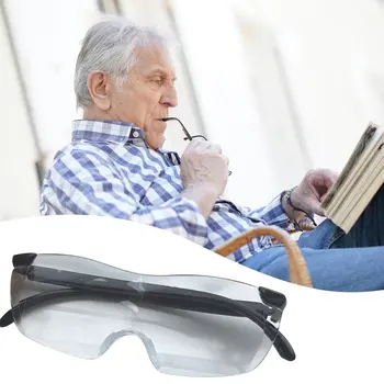 Velika Vizija Obravnavi Očala Brez Okvirjev Povečevalno 1.6 Krat Očala 250 Stopinj Poveča Očala 1 Kos