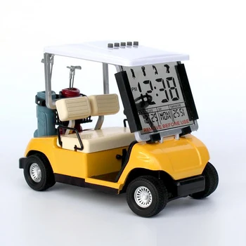 Golfs Voziček Model Elektronska Ura Večni Koledar Večfunkcijska Ura Golfs Avto Ura