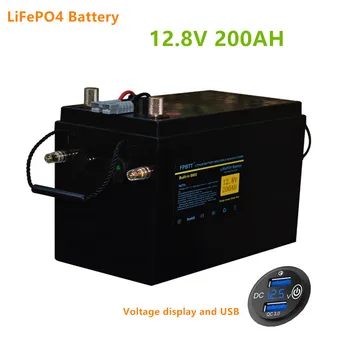 12V LiFePO4 baterije 200AH 12.8 v 200ah lifepo4 baterija litij-LiFePO4 baterije Železa fosfat baterije z 20A polnilnik
