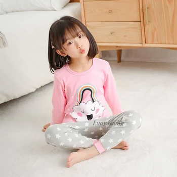 Dekliška Oblačila Do Leta 2020 Otroci Fantje Sleepwear Pižamo Določa More Baby Girl Obleke Risanka Pajama Nastavite Bombaž Otroci Pižame Obleko