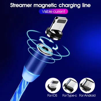 USB Mobilni Telefoni kabel avtomobilski polnilnik USB, telefon, kabelska Darkice kabel hitro polnjenje 360-stopinjski magnetni podatkov line