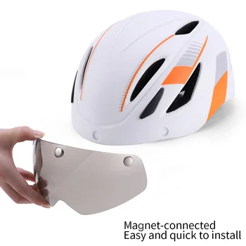 Napo Kolesarska Čelada Magnet, ki je povezan Ščit Vizir Z Ozadja motornega kolesa Nastavljiva Zunanja Športna Moda Jahanje
