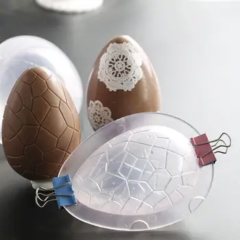 3D Veliko Jajce Plastike, Sladkarije, Čokolada Plesni Plastičnih Okrasitev Torte Orodja Polikarbonata Slaščice Oprema