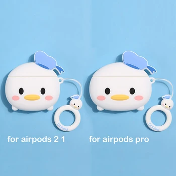 3D Cute Raco Mehki Silikonski Airpods Primeru Za Airpods pro ali 1/2 Risank Anime Slušalke Nepremočljiv Pokrov