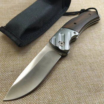 Nove Taktične Damask Jekla Folding Nož Rezilo na Prostem Orodja Self-defense Divjini Survival Nož za Kampiranje noži + Tulec