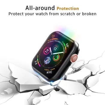 Cover Za Apple Watch primeru, 44 mm/40 mm iWatch 3 42mm/38 mm Pribor TPU Odbijača Zaščitnik Zaslon Apple gledati serije 5 4 3 se 6
