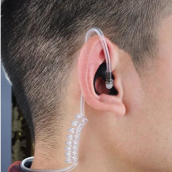 600pcs Silikonski držalo Earmolds uho plesni akustični zraka cev slušalke,dvosmerni radijski slušalke,walkie talkie slušalke-Črne