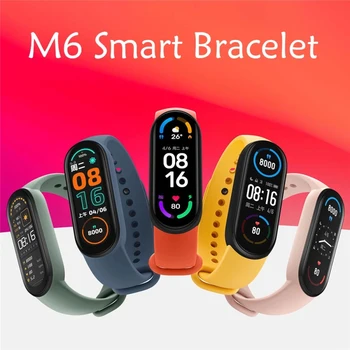 M6 Smart Band Zapestnica Bluetooth Odrasle, Fitnes Tracker Srčni utrip, Krvni Tlak Zaslon Barvni Zaslon IP67 Nepremočljiva Smartwatch