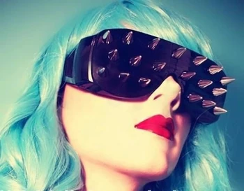 2021 Novo Zakovice Spike Dekoracijo Wild Rock SteamPunk moški/ženske sončna Očala Kul Moda Fazi Bar Party Očala za Sonce Oculos De Sol