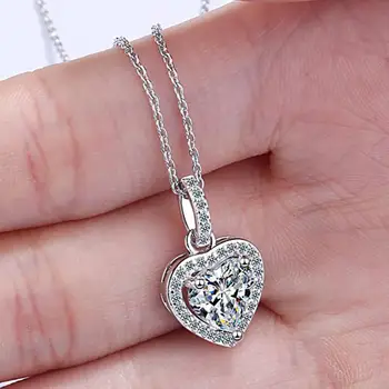 Vroče prodaja v obliki Srca cirkon ogrlica priljubljena ogrlica Vroče prodajajo izdelke v Evropi in Ameriki