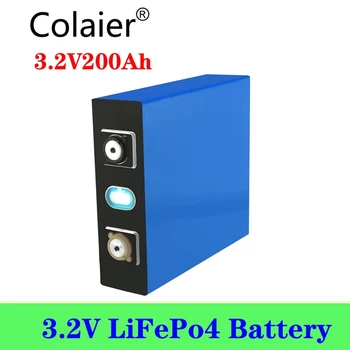 8pcs Colaier Lifepo4 3.2 v 200ah polnilna baterija 24V 200ah baterijo, ki je Primerna za Sončne Energije, dolgo življenjsko dobo 3500 Ciklov EUUS