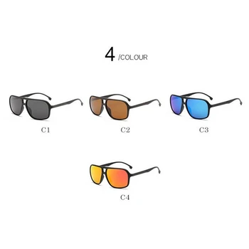 TR90 Polarizirana sončna Očala Kratkovidan Očala Moških Prevelik Pisane Objektiv Pilotni sončna Očala na Recept 0 -0.5 -0.75, Da -6.0