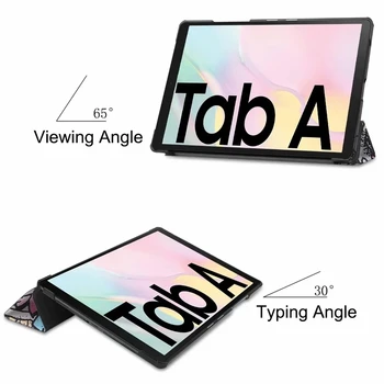 Novo Slim Magnet Primeru Pokrovček Za Samsung Galaxy Tab A7 10.4 2020 SM-T500 T505 T507 Tablet PU Usnje Stojalo Pokrov+Sceen Film+pen