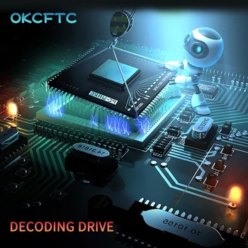 OKCFTC H4 LED Avto Smerniki Žarnice Turbine Samodejno Meglo Lučka 80W 16000LM 12V LED Žarnica