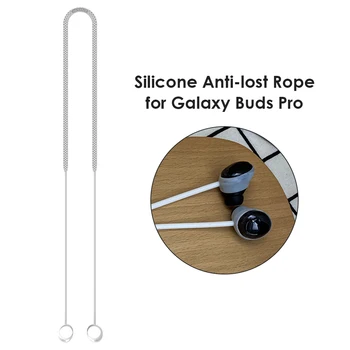 Silikonski Anti Izgubil Trak Slušalke Vratu Vrv za SAMSUNG Galaxy Brsti Pro Vratu Visi Vrv Sweatproof Nepremočljiva Šport Accessori