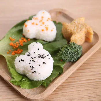 4 Kos/set Suši Maker Pritisnite Plastične Živali Onigiri Bento Suši Plesni Otroci Hrano Riž Žogo Plesni DIY Kuhinjski Pribor