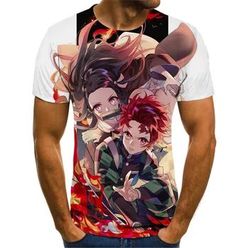 Kimetsu Ne Yaiba T Shirt Za Moške Manga Camisetas Roupas Masculinas Koszulki Homme Poleras De Hombre Ropa Blusas Y Camisas 2021