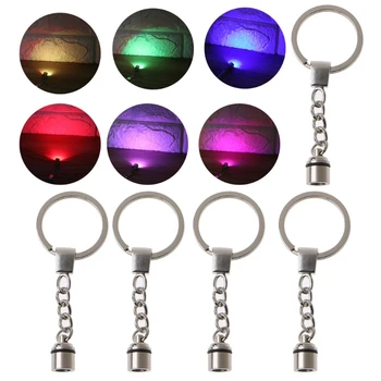 Kristalno Ključnih Verige LED Luči Keychain Luminated obesek za ključe Obesek DIY Smolo Epoksi Dodatki